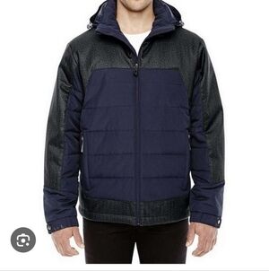 North End Men's Excursion Meridian Insulated Jacket Navy/charcoal M